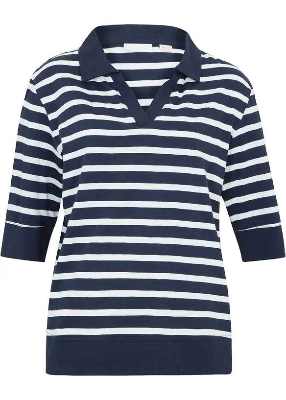 Polo in misto cotone e viscosa, bonprix
