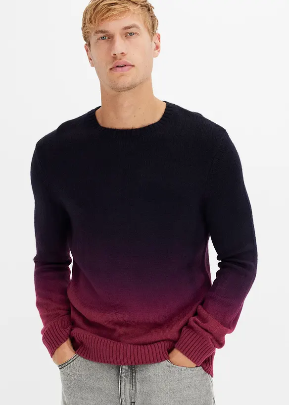 Maglione in filato fine dai colori sfumati, bonprix