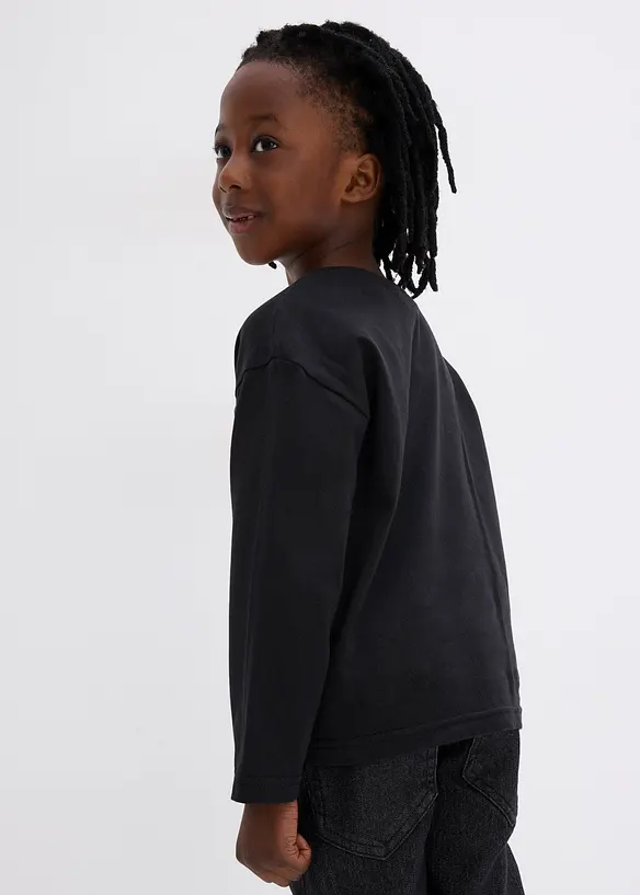 Maglia a maniche lunghe natalizia in cotone biologico, bonprix