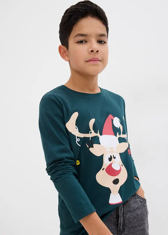 Maglia a maniche lunghe in cotone biologico, bonprix