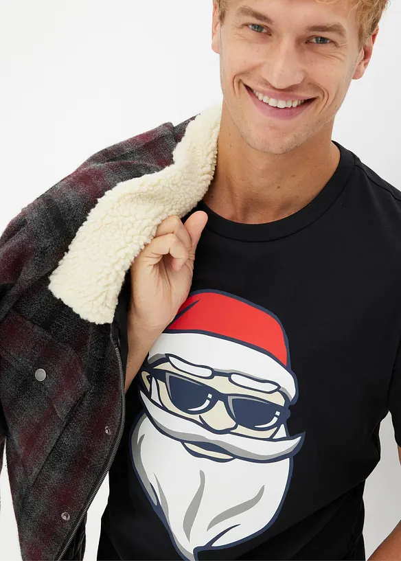 T-shirt natalizia in cotone biologico, bonprix