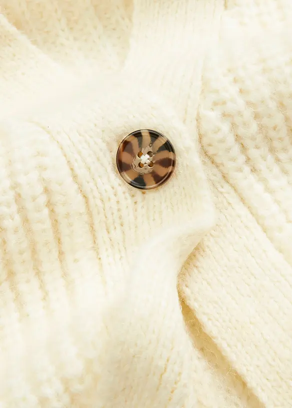 Cardigan in filato grosso di misto lana morbido, bonprix