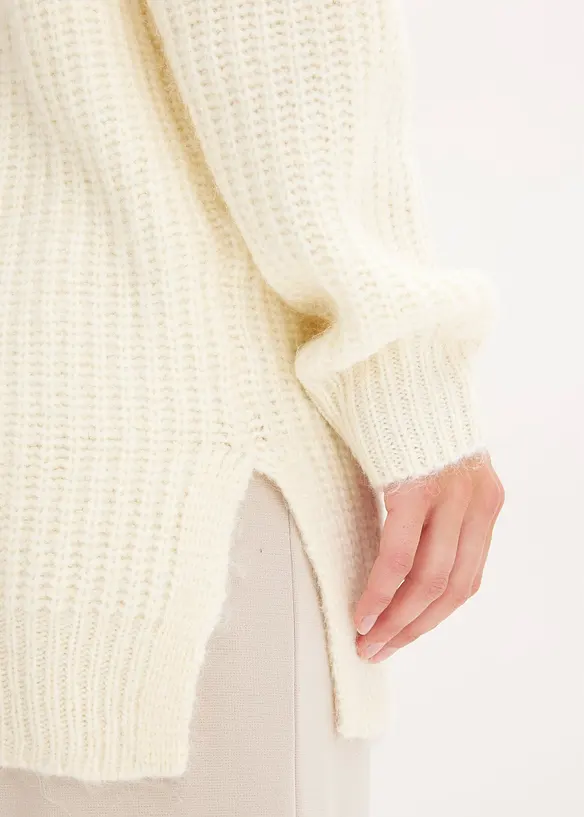 Cardigan in filato grosso di misto lana morbido, bonprix