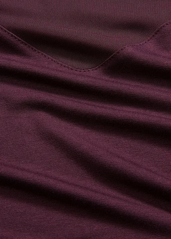 Maglia a maniche lunghe con mesh, bonprix