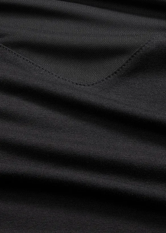 Maglia a maniche lunghe con mesh, bonprix