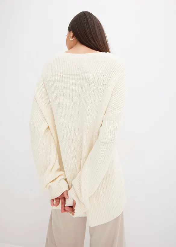 Maglione oversize in misto lana, bonprix