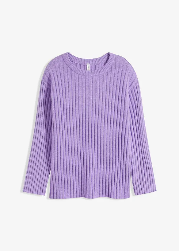 Maglione oversize a coste, bonprix