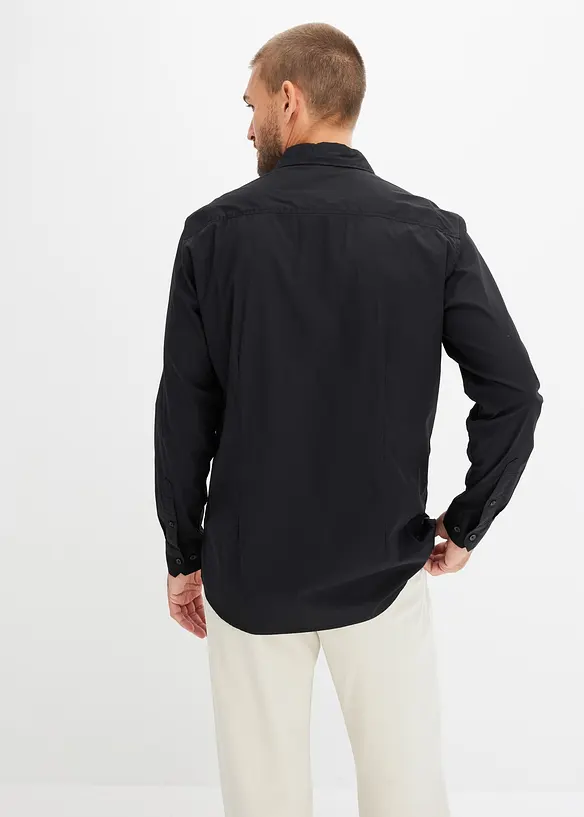 Camicia elegante elasticizzata, regular fit, bonprix