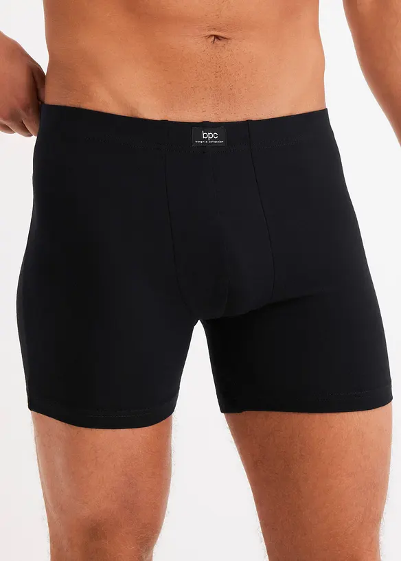 Boxer aderenti a mezza lunghezza con cotone (pacco da 5), bonprix