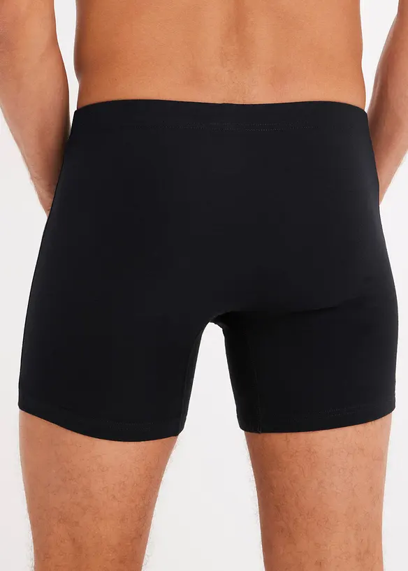 Boxer aderenti a mezza lunghezza con cotone (pacco da 5), bonprix