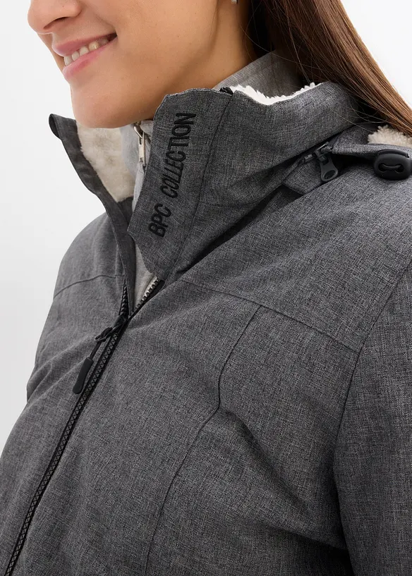 Giacca prémaman morbida 3 in 1 con inserto babywearing, bonprix