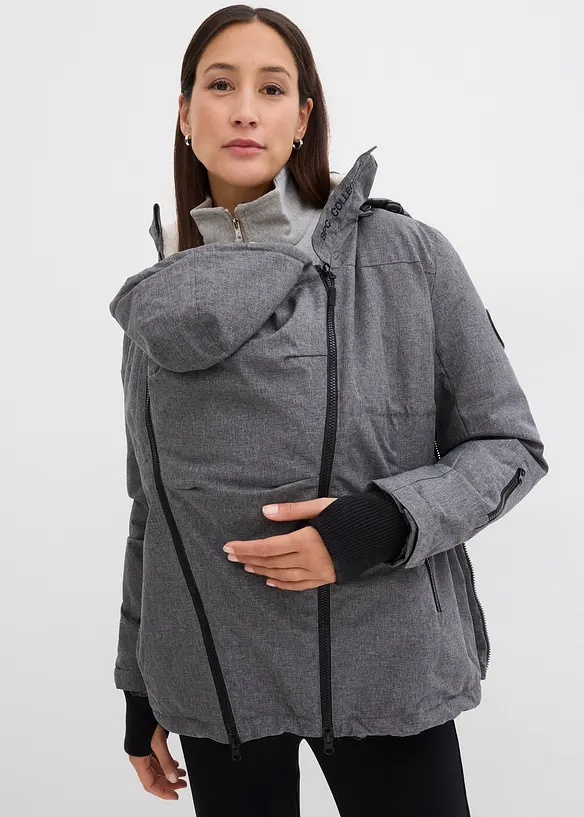 Giacca prémaman morbida 3 in 1 con inserto babywearing, bonprix