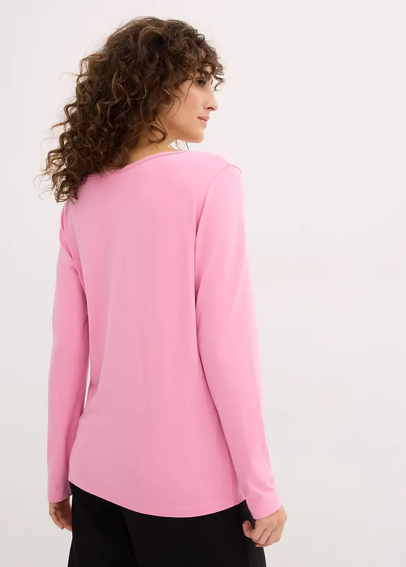 Maglia a maniche lunghe aderente (pacco da 2), bonprix