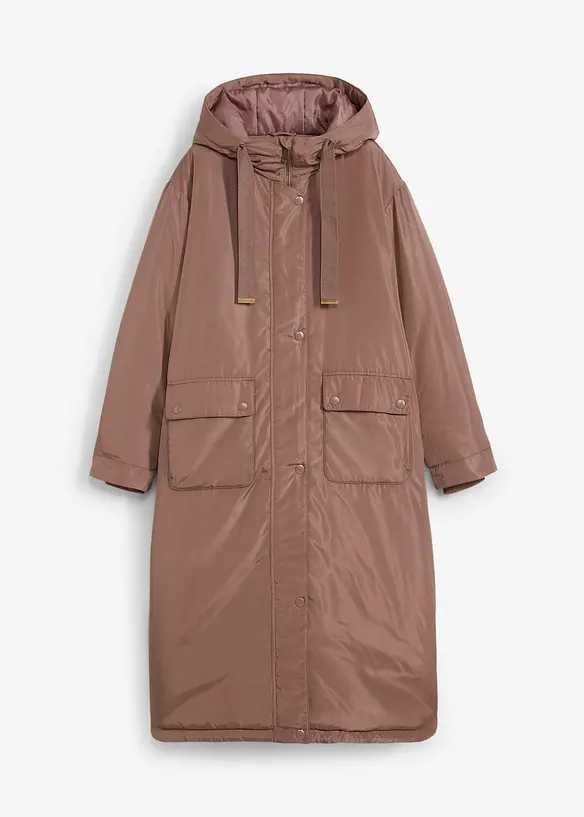 Parka ampio svasato con coulisse, bonprix