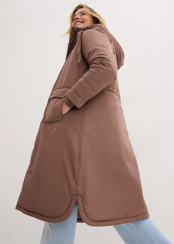 Parka ampio svasato con coulisse, bonprix