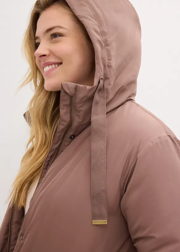 Parka ampio svasato con coulisse, bonprix