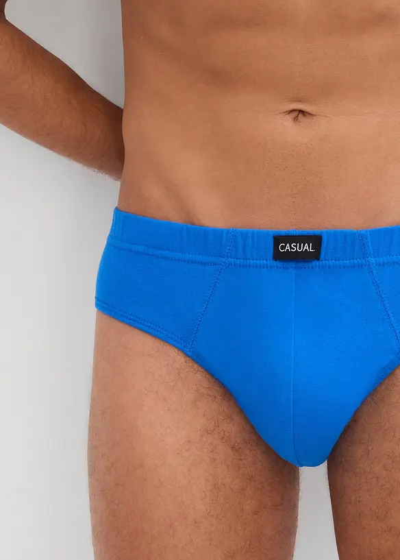 Slip alto in cotone (pacco da 5), bonprix