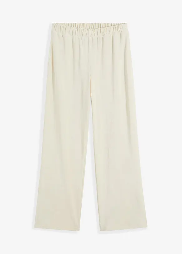 Pantaloni di velluto con cinta elastica, bonprix