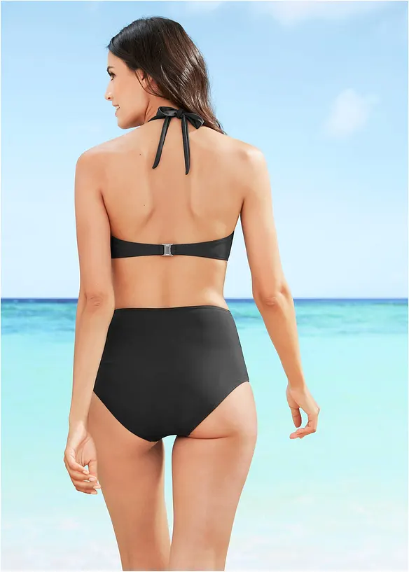 Slip per bikini a vita alta con effetto modellante leggero, bonprix