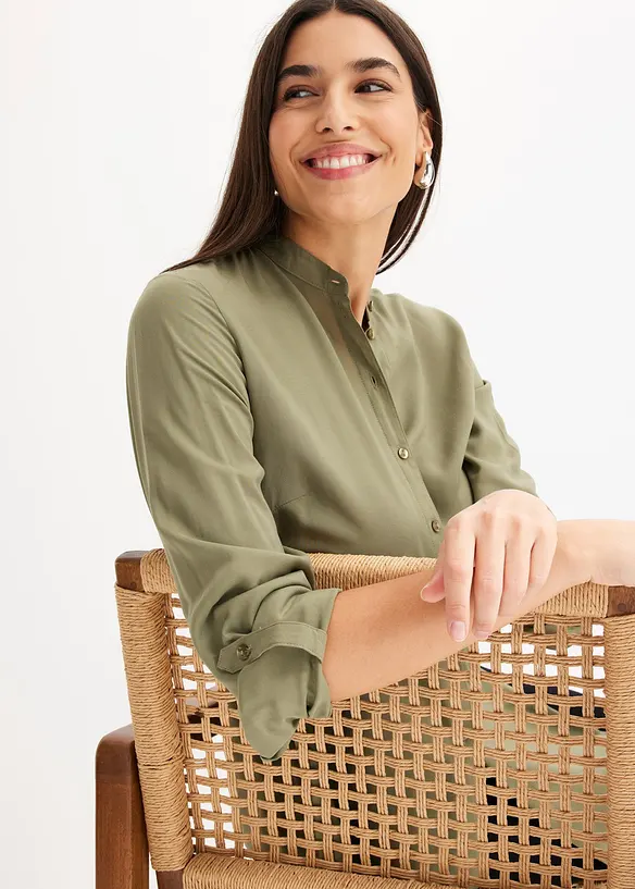 Camicia lunga in viscosa, bonprix