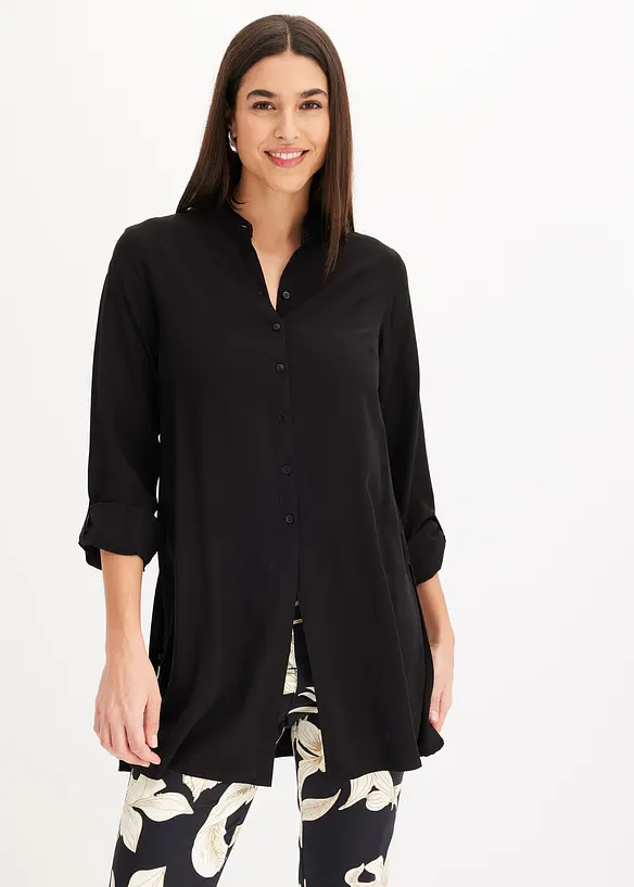 Camicia lunga in viscosa, bonprix