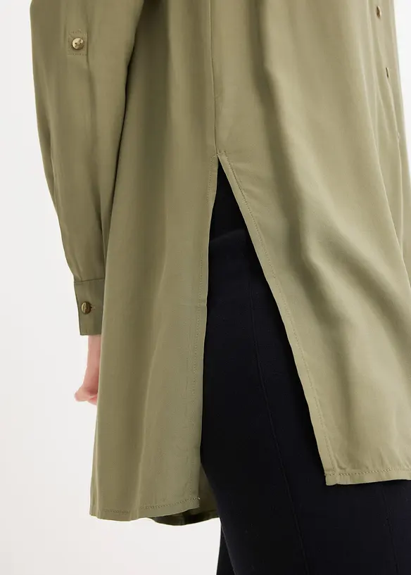 Camicia lunga in viscosa, bonprix