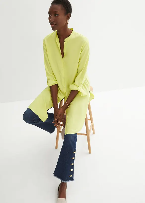 Camicia lunga in viscosa, bonprix