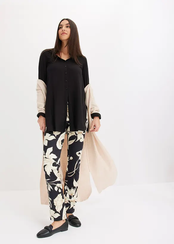 Camicia lunga in viscosa, bonprix
