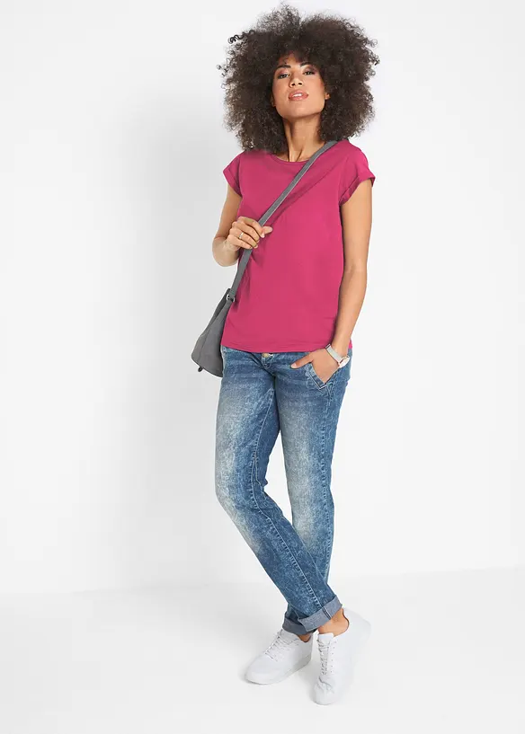 T-shirt in puro cotone, bonprix