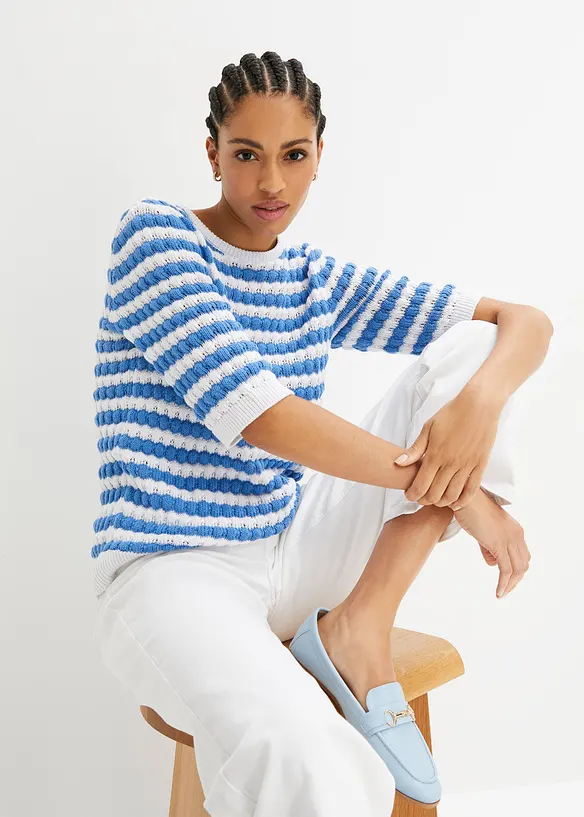 Maglione a mezza manica, bonprix