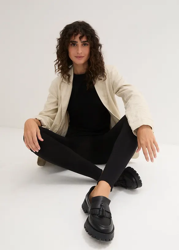 Leggings con puro cotone biologico (pacco da 2), bonprix