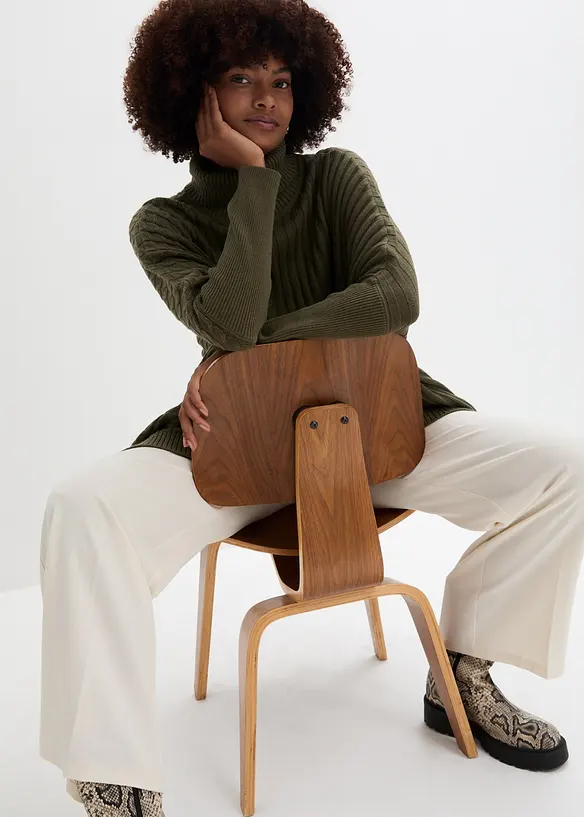 Maglione oversize stile poncho, bonprix