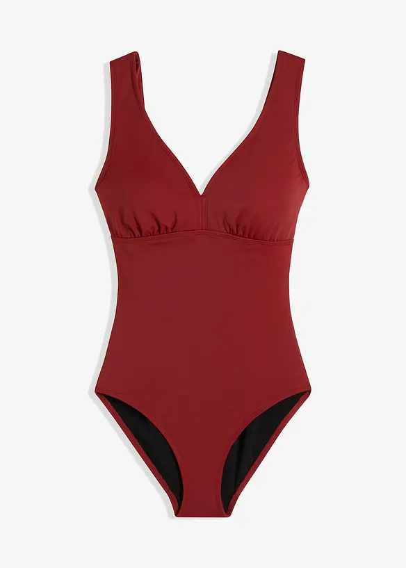 Costume intero modellante a compressione forte con scollo a V, bonprix