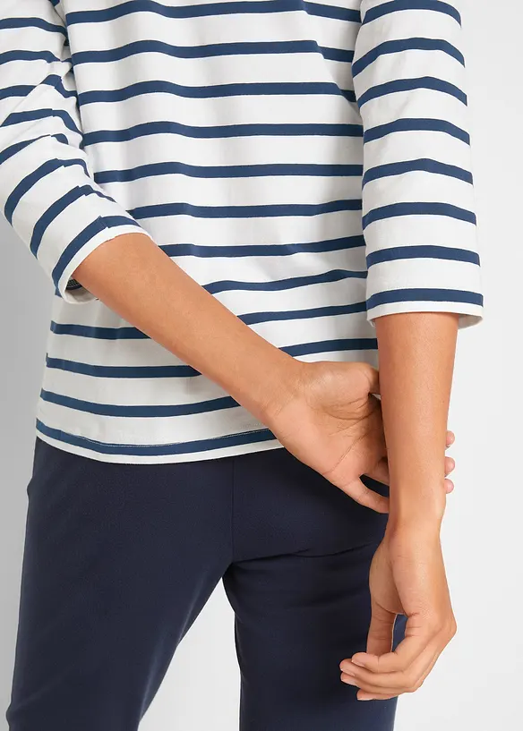 Maglia a maniche lunghe con puro cotone biologico, bonprix