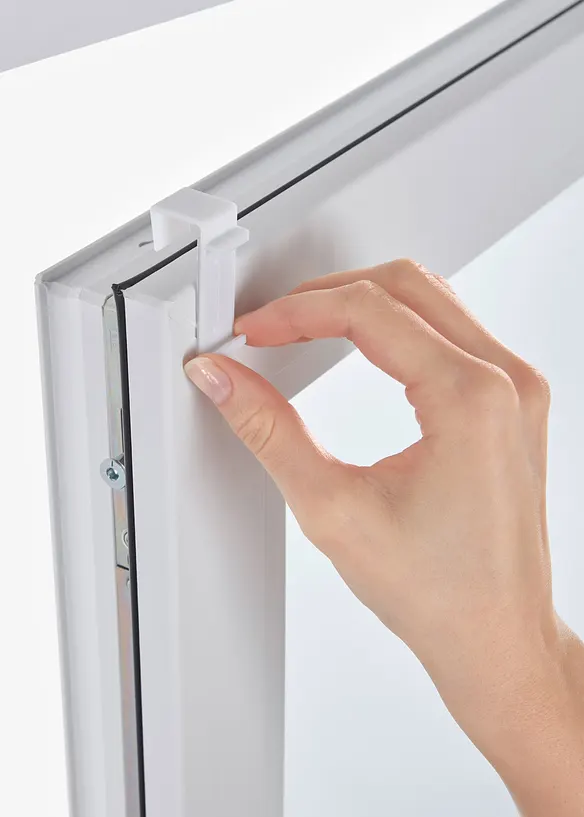 Tenda a rullo doppia effetto lino senza cordicella, bonprix