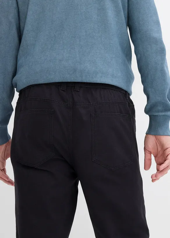 Pantaloni con elastico in vita  regular fit, straight (pacco da 2), bonprix