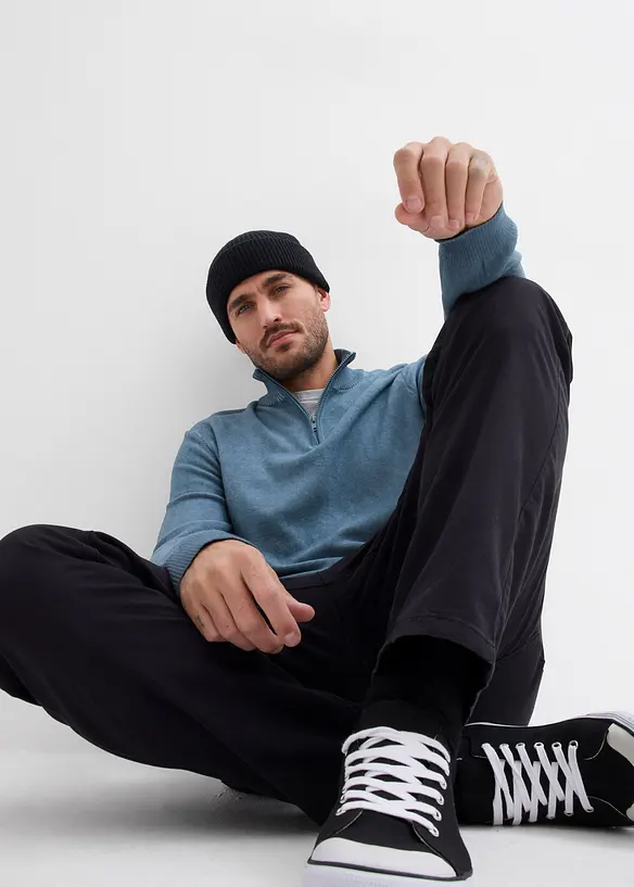 Pantaloni con elastico in vita  regular fit, straight (pacco da 2), bonprix