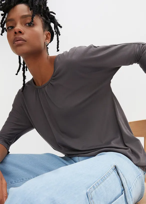 Maglia oversize in misto viscosa, bonprix