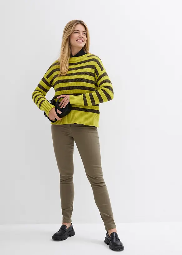 Jeans slim fit con vita alta e comoda, bonprix