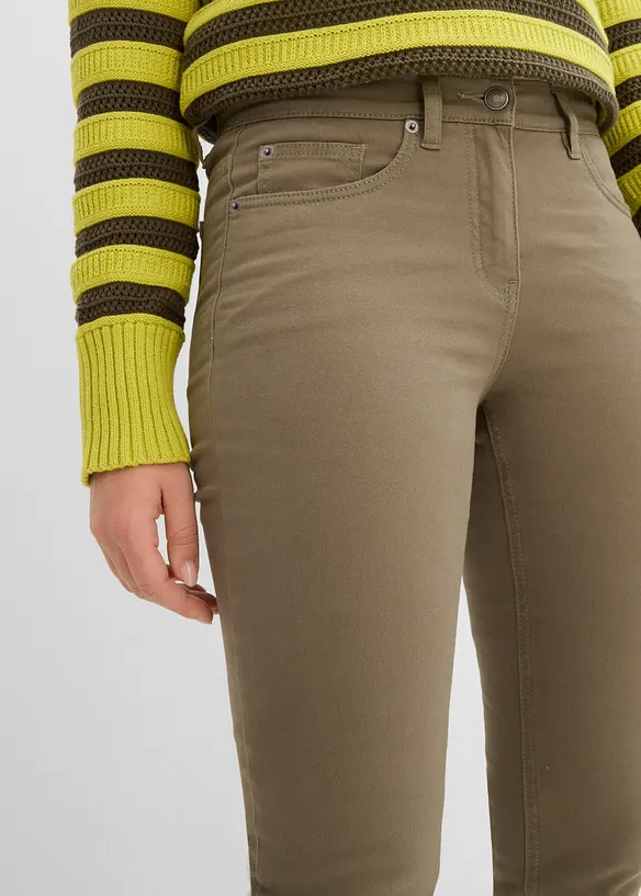 Jeans slim fit con vita alta e comoda, bonprix