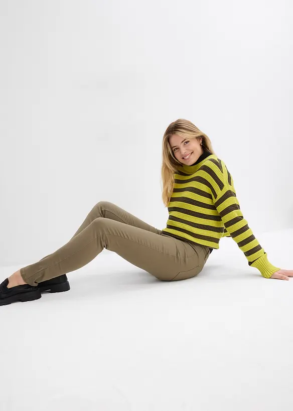 Jeans slim fit con vita alta e comoda, bonprix