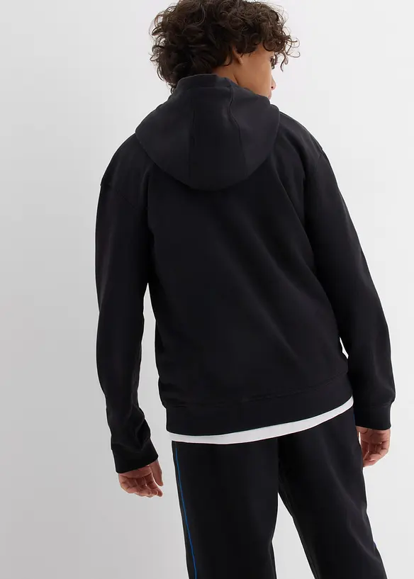 Felpa con cappuccio in morbido misto cotone, bonprix