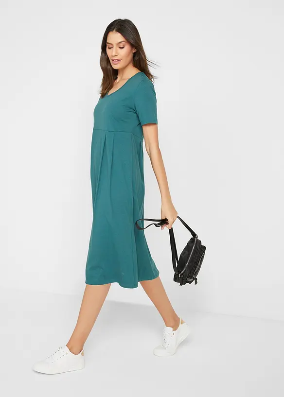 Abito midi di jersey in cotone, bonprix