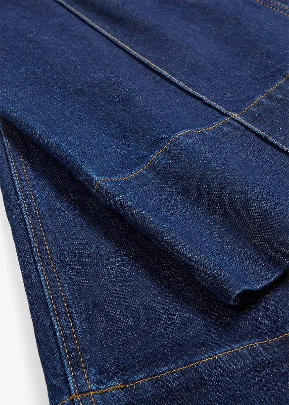 Jeans cropped wide leg, a vita media, bonprix