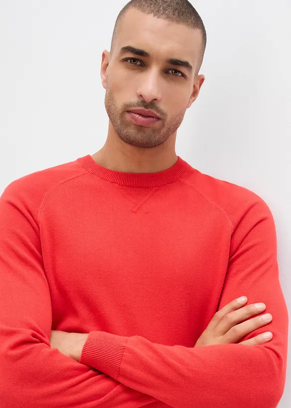 Maglione in filato fine di puro cotone (pacco da 2), bonprix