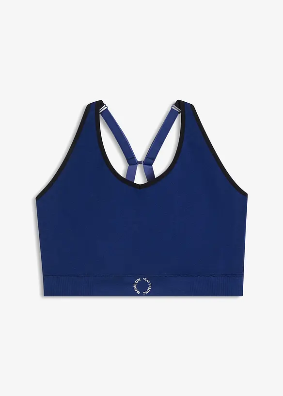 Reggiseno sportivo senza cuciture con sostegno leggero, bonprix
