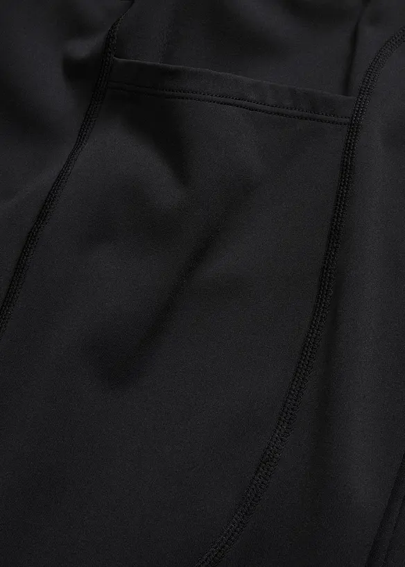 Leggings sportivi comodi con tasca per il cellulare, svasati, bonprix