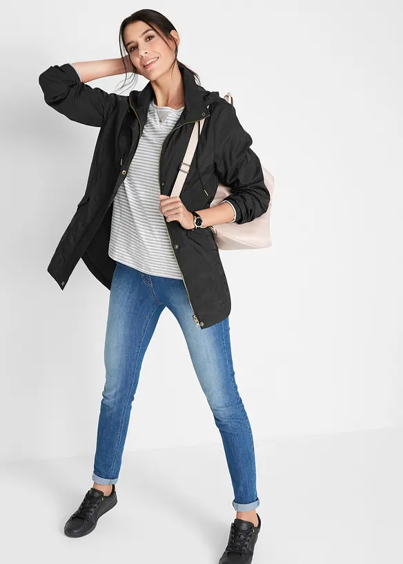 Giacca leggera da mezza stagione con cappuccio, bonprix