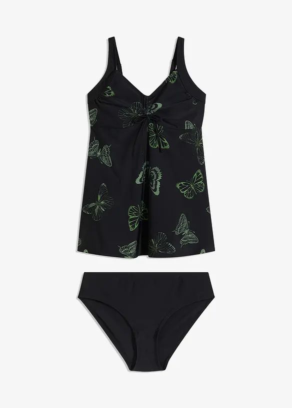 Tankini lungo con scollatura a V (set 2 pezzi), bonprix