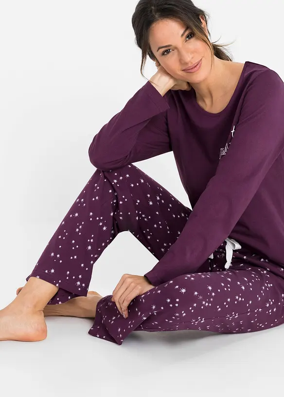 Pigiama in puro cotone, bonprix